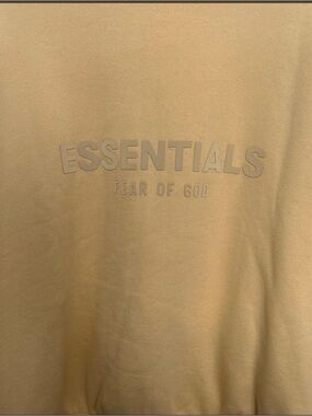 Essentials Yellow Zip-Up Jacket with Raised Label